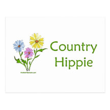 Country Hippie Postcards