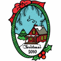 Country Home 2010 Ornament photo sculptures