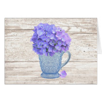 Country Hydrangea Mother's Day Card