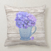 Country Hydrangea Pillow pillows