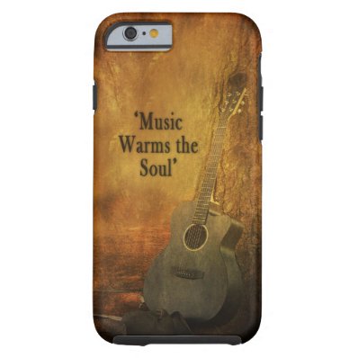 COUNTRY IPHONE-5 CASE/SKIN - MUSIC WARMS THE SOUL TOUGH iPhone 6 CASE