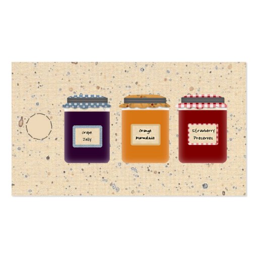 Country Jelly Jars Hang Tag /Gift  Tag Business Card