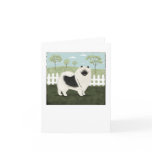 Country Keeshond Greeting Cards