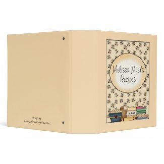 Country Kitchen Recipe Binder zazzle_binder