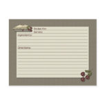 Country Kitchen Recipe Card Post Card