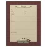 Country Kitchen · Recipe Sheets Letterhead Template
