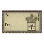 Country Kitchen Utensils Primitive Gift Tags