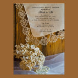 Country Lace Bridal Shower Invitation invitations
