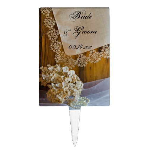 dried flowers wedding cake toppers