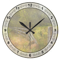 Country - Landscape - Lazy meadows Wall Clock