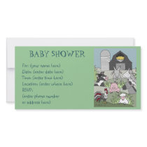 Country Life 14 Baby Shower Personalized Photo Card