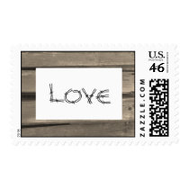 Country Love Wedding Postage Stamp
