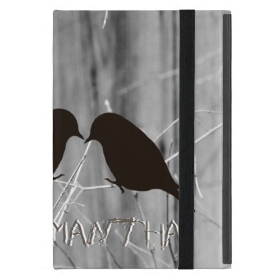 Country Lovebirds Silhouette iPad Mini Cover