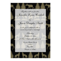 Camo Wedding Invitations Rustic Country Wedding Invitations