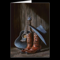 Country Music "Boots" card cards