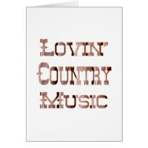 Country Music Greeting Card