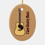 Country Music Christmas Tree Ornaments