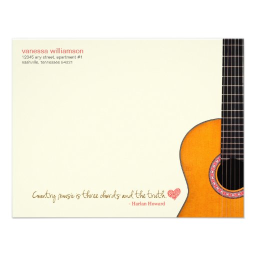 'Country Music is Three Chords' Note Cards (CMAs)