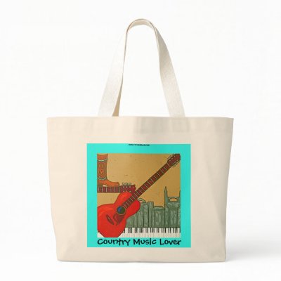 Country Music Lover tote Tote Bags by ronaldyork