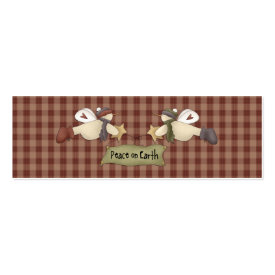 Country Nowel Snowangels Christmas Gift Tag profilecard