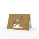 Country Nowel Snowman Christmas Card