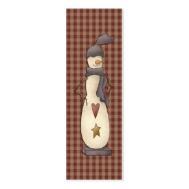 Country Nowel Snowman Christmas Gift Tag profilecard