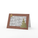 Country Nowel Tree & Star Christmas Card