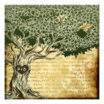 Country Oak Tree Vintage Wedding Invitations