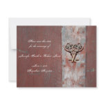 Country Painted Wood Skeleton Keys Save the Date invitations