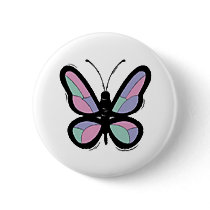 Country Patchwork Butterfly buttons