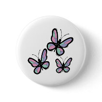 Country Patchwork Butterfly buttons by deleas Country Patchwork Butterfly buttons