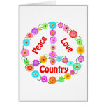 Country Peace Love Card