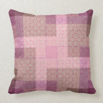Country Pink Patchwork Pattern Cushion / Pillow pillows