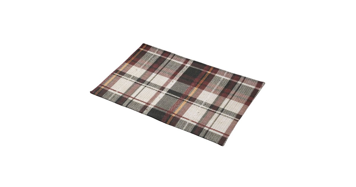 Country Plaid Cloth Placemat Zazzle