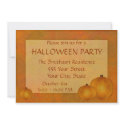 Country Pumpkins Halloween Party Invitation Rustic