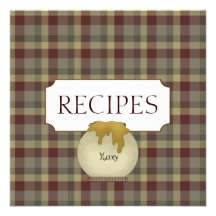 Country Recipe Trading Card Collection Personalized Invitation
