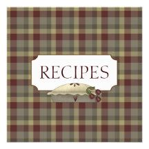 Country Recipe Trading Card Collection Personalized Invitation