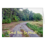 Country Road Custom Thank You Card