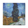 Country road in Provence by night by van Gogh Fridge Magnet