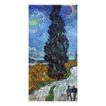 Country road in Provence by night by van Gogh photo cards