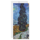 Country road in Provence by night by van Gogh Rack Cards