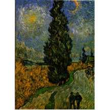 Country road in Provence - Van Gogh Photo Sculptures