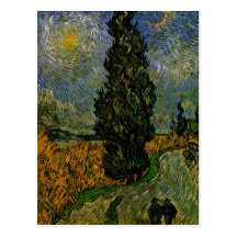 Country road in Provence - Van Gogh Postcards