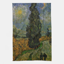 Country road in Provence - Van Gogh Towels