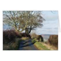 "Country Road" Northumberland England Greeting Card