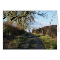"Country Road" Northumberland England Greeting Card