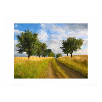 Country Road Painting Poster print