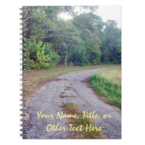 Country Road Personalized Notebook