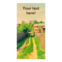 Country road photo card