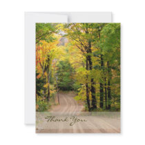 Country Road Thank You Card invitations